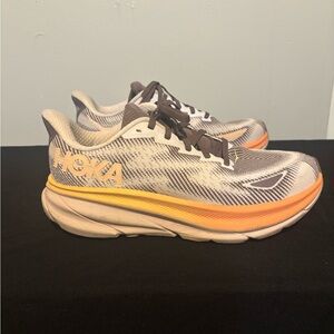 Hoka Athletic Shoes with Orange and Brown Highlights Clifton 9 GTX